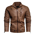 Biker lederjacke herren vintage braun - Vintage shop