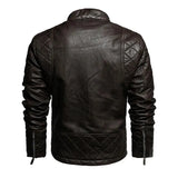 Biker lederjacke herren vintage braun - Vintage shop