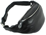 Bauchtasche leder vintage schwarz - Vintage shop