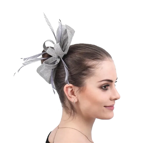 Fascinator silber - Vintage shop