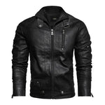 Biker lederjacke herren vintage braun - Vintage shop