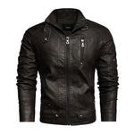 Biker lederjacke herren vintage braun - Vintage shop