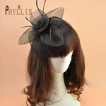 Black fascinator - Vintage shop