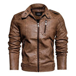 Biker lederjacke herren vintage braun - Vintage shop