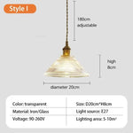 Deckenlampe vintage glas - Vintage shop