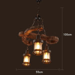 Lampe vintage holz - Vintage shop