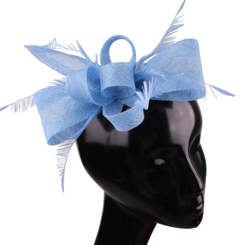 Fascinator hut blau - Vintage shop