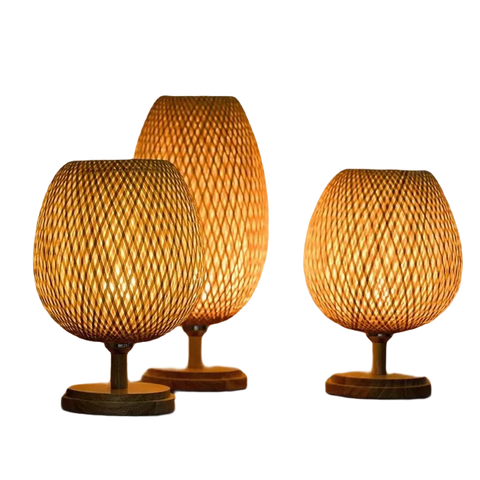 Tischlampe vintage holz - Vintage shop