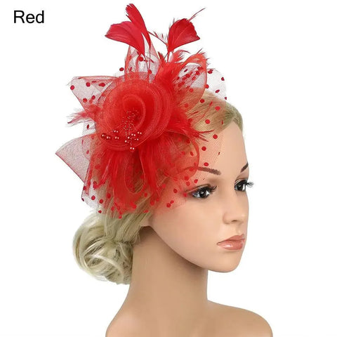 Fascinator rot - Vintage shop