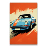 Vintage porsche poster - Vintage shop