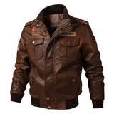 Braune lederjacke herren vintage - Vintage shop