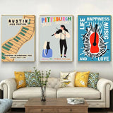 Jazz poster vintage - Vintage shop