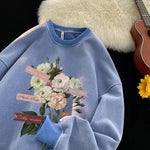 American vintage pullover blau - Vintage shop