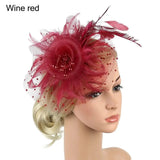 Fascinator rot - Vintage shop