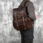 Leder rucksack herren vintage - Vintage shop