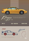 Porsche poster vintage - Vintage shop