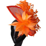 Fascinator orange - Vintage shop