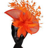 Fascinator orange - Vintage shop