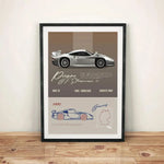 Porsche poster vintage - Vintage shop