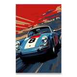 Vintage porsche poster - Vintage shop