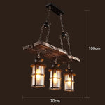 Lampe vintage holz - Vintage shop