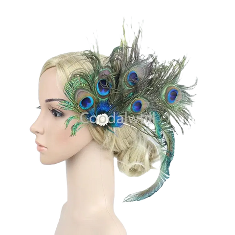 Fascinator pfau - Vintage shop