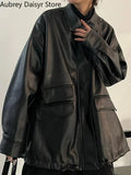 Oversize lederjacke vintage - Vintage shop