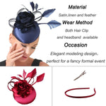 Fascinator blau - Vintage shop