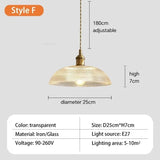 Deckenlampe vintage glas - Vintage shop