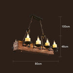 Lampe vintage holz - Vintage shop