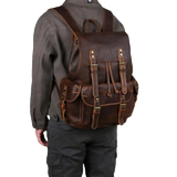 Leder rucksack herren vintage - Vintage shop