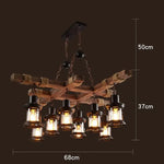 Lampe vintage holz - Vintage shop